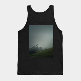 foggy mountains wanderer Tank Top